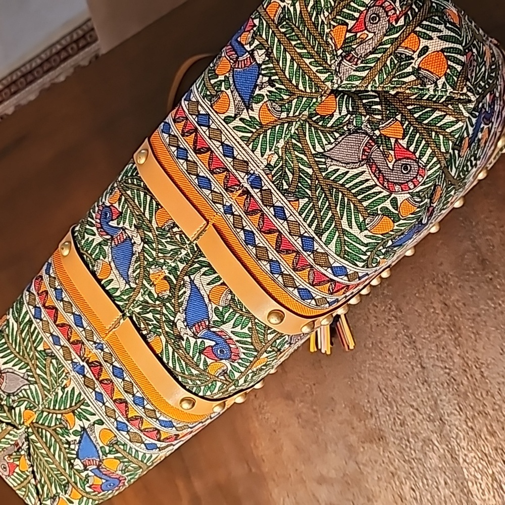 Tory Burch Block T Stud Printed Tote With Pouch - image 4